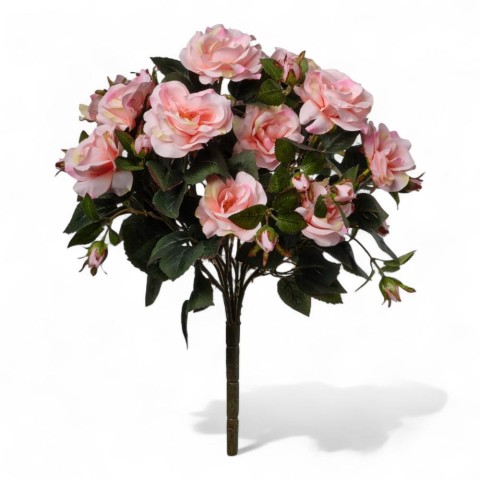 MAZZO ROSE X5 CON 15 FIORI CM58 PINK